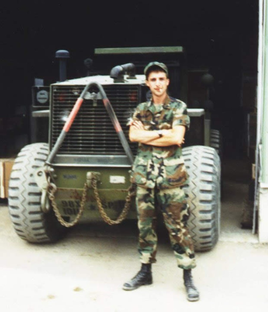 Sean in military uniform