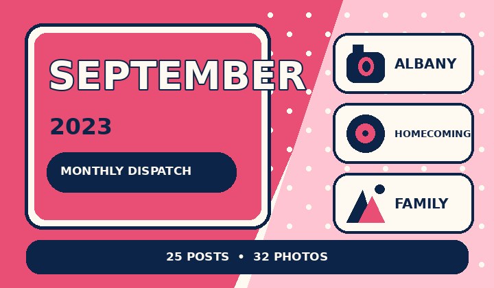 Graphic preview for September 2023 Monthly Dispatch