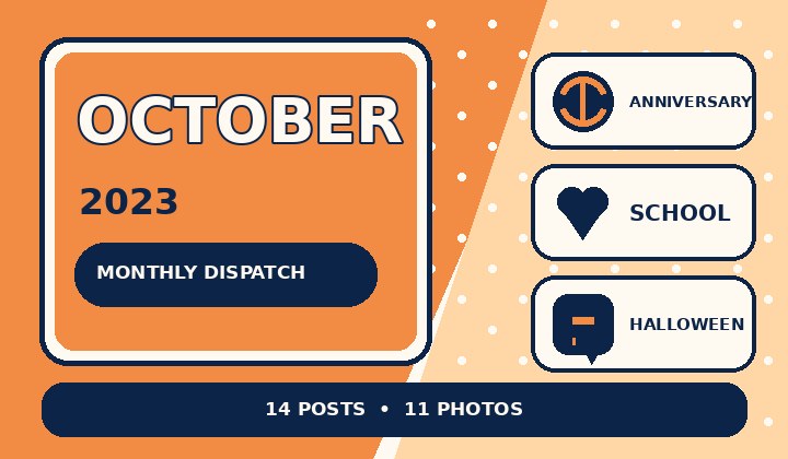 Graphic preview for October 2023 Monthly Dispatch
