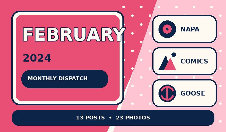 Graphic preview for February 2024 Monthly Dispatch
