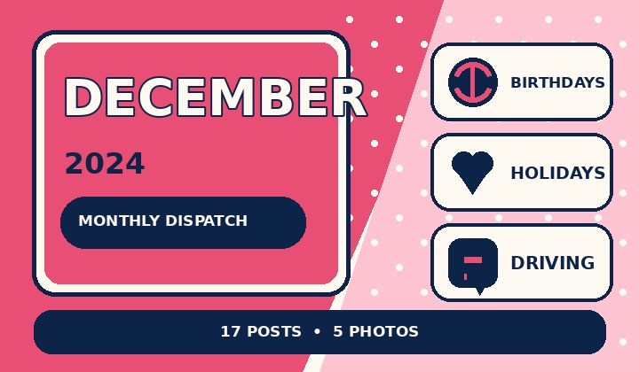 Graphic preview for December 2024 Monthly Dispatch