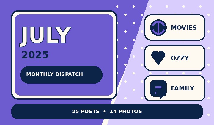 Graphic preview for July 2025 Monthly Dispatch
