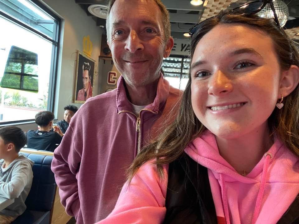 Parker drove me to SF yesterday! 101 over the bridge and into it. Parking and city driving was excellent. Finished it off with Raising Cane's chicken fingers! Shout out to James Sime at Isotope for his curbside cheering. Parker’s first — item 7 of 8