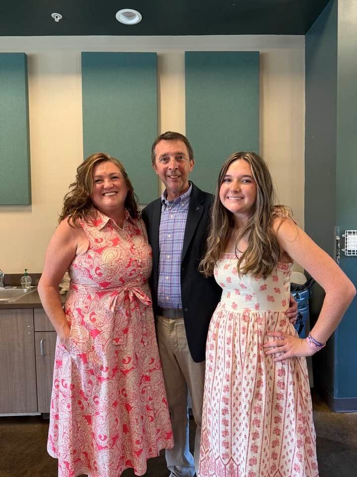 Sunday at church with Stacey and Parker Jane.