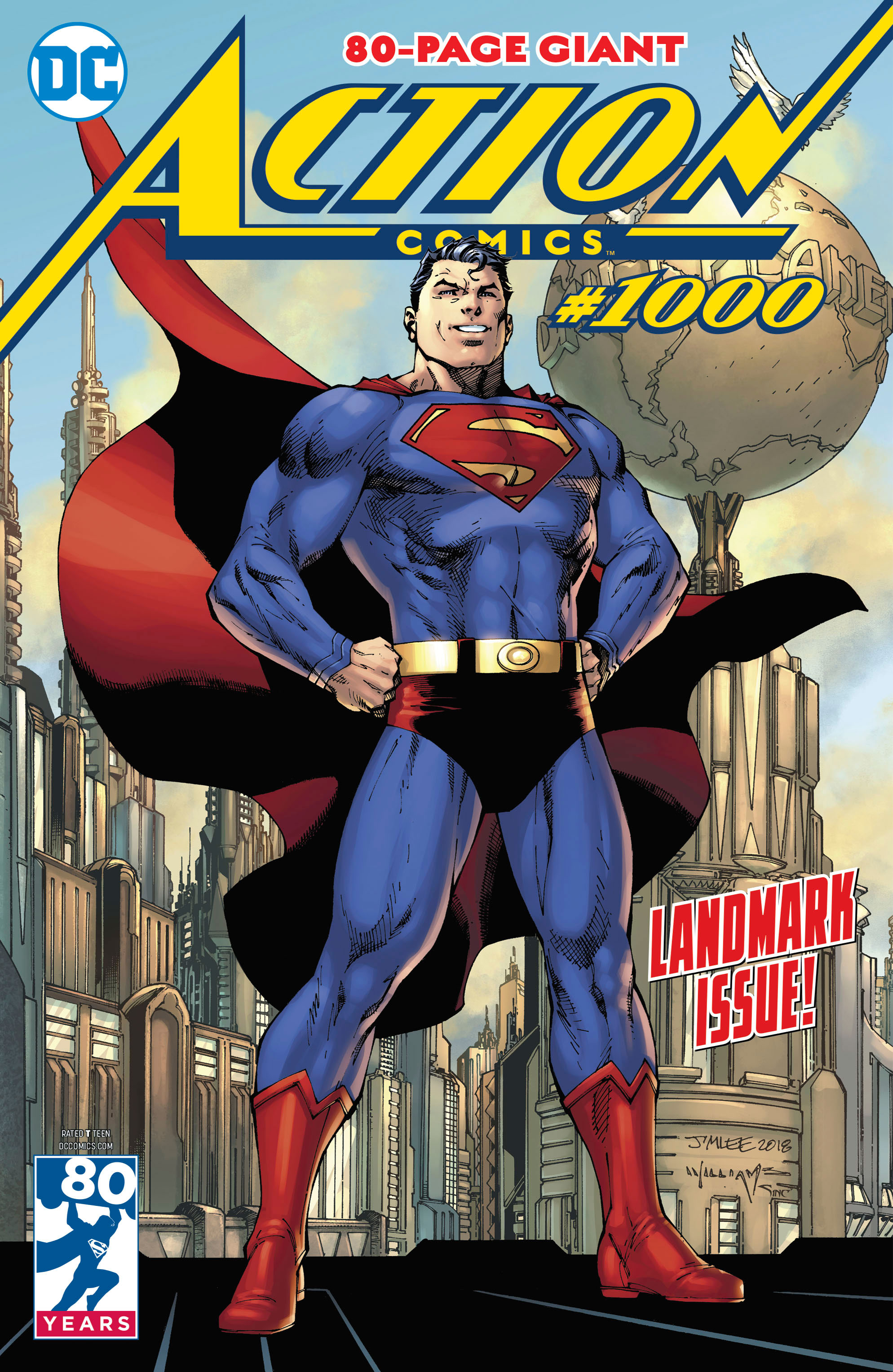 Action Comics #1000 main cover by Jim Lee and Scott Williams